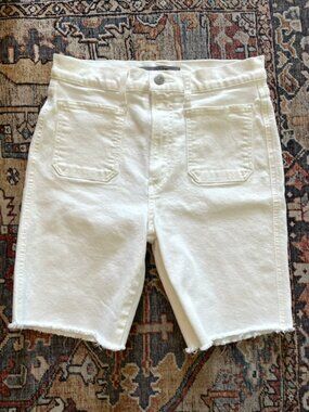 Joe's Jeans Bermuda White Jean Shorts | Size 27